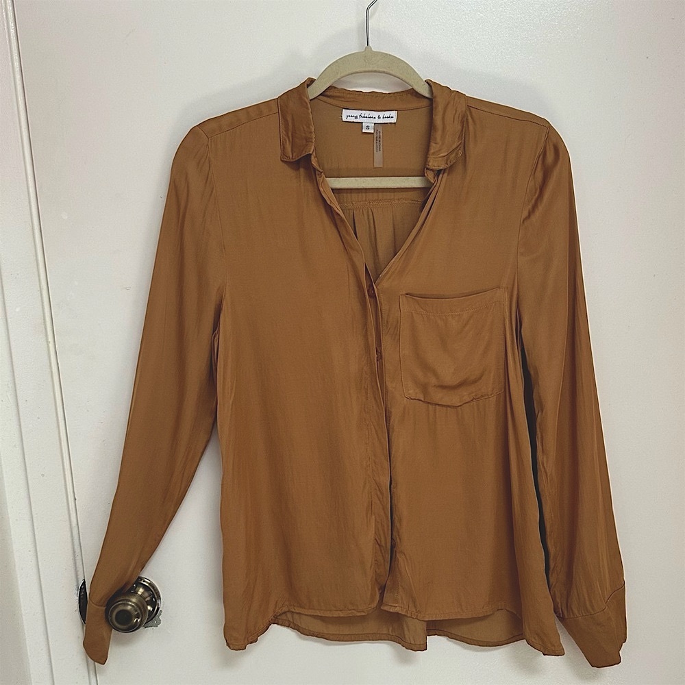 young fabulous & broke Satin Blouse